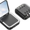 Mini Portable Battery Power Bank with Compact Mirror