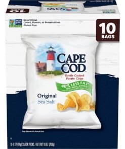 Cape Cod Potato Chips Original Less Fat, 1 Oz, 10 Ct